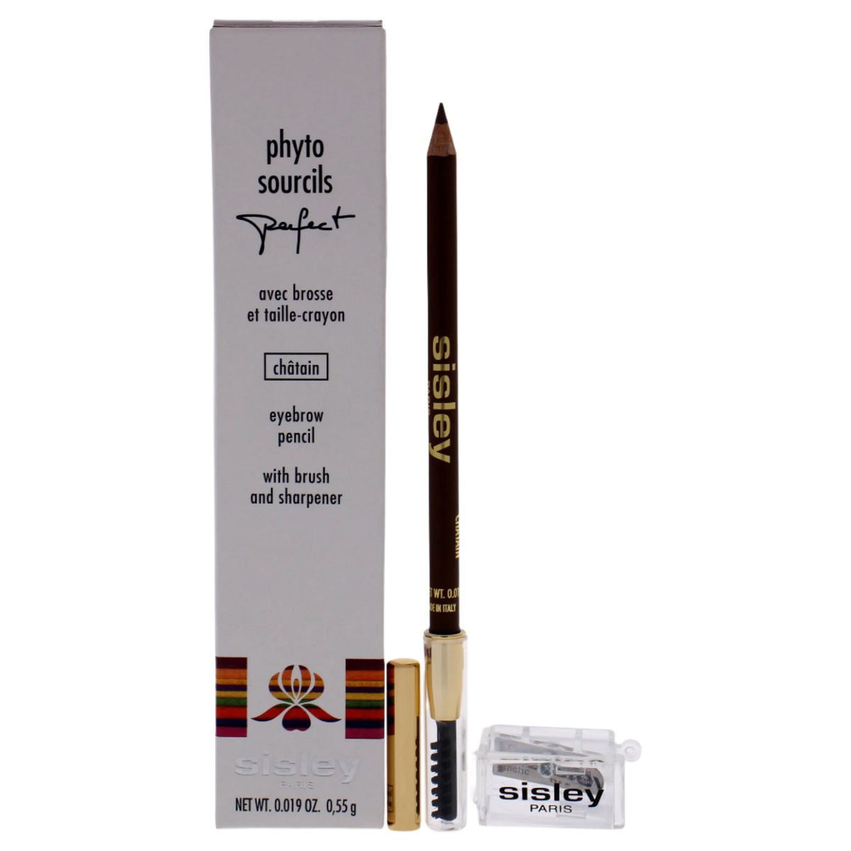 Phyto Sourcils Perfect Eyebrow Pencil With Brush and Sharpener