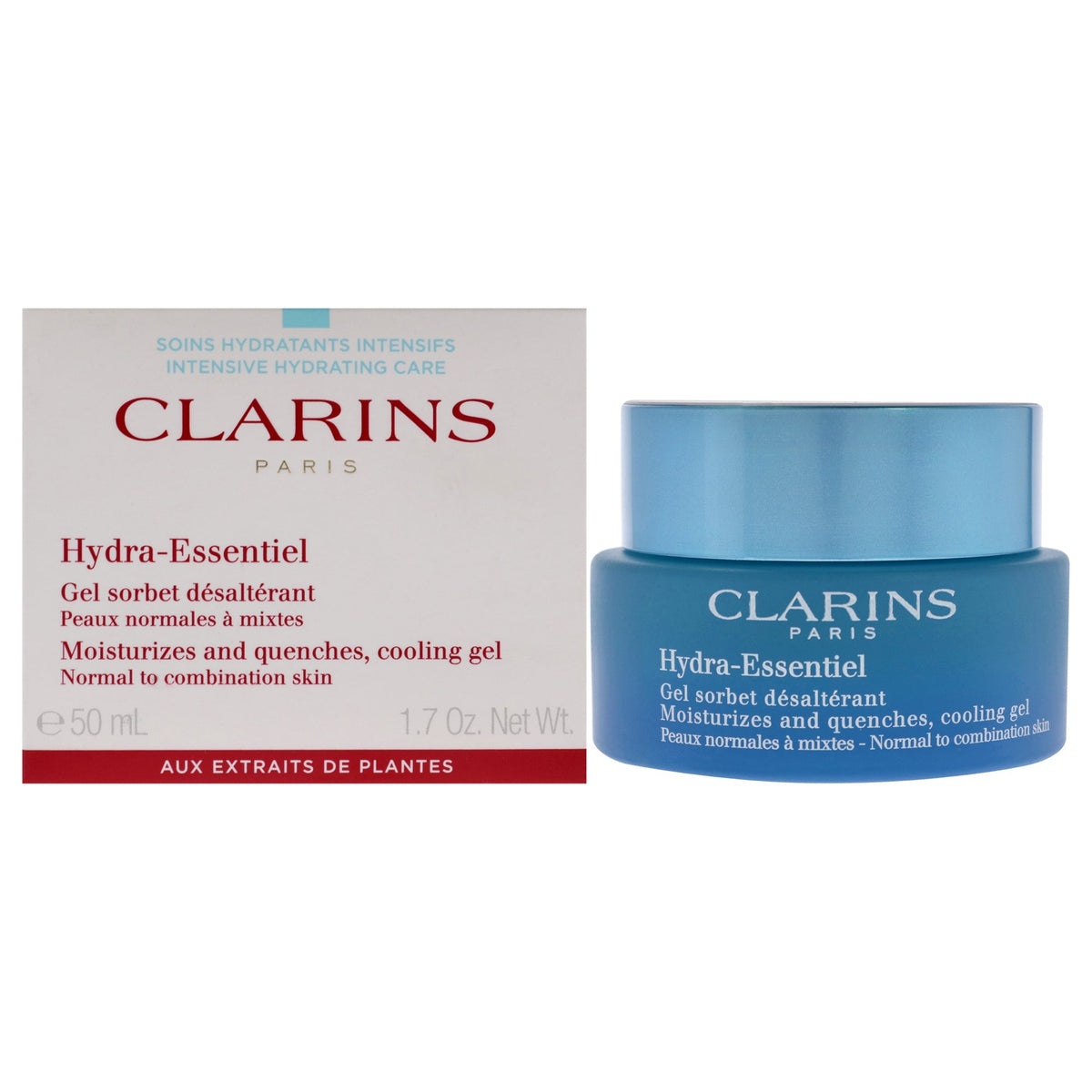 Hydra-Essentiel Cooling Gel - Normal to Combination Skin - by Clarins for - 1.7 oz