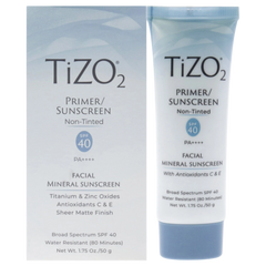 Tizo2 Facial Primer Non-tinted SPF 40 Sunscreen