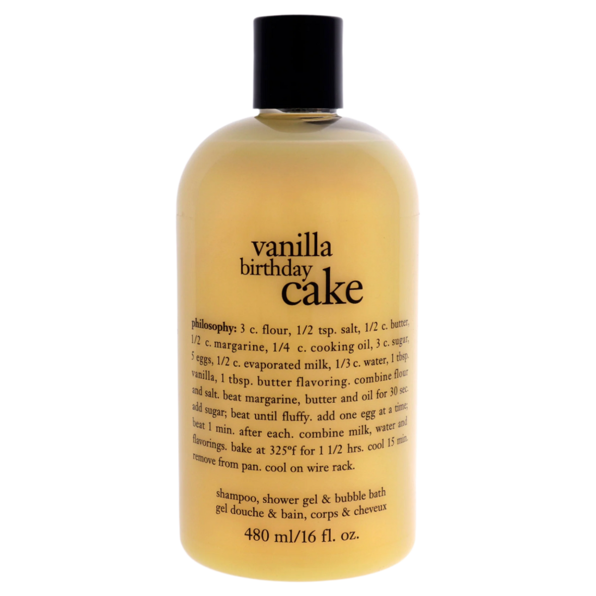 Vanilla Birthday Cake Shampoo, Shower Gel and Bubble Bath
