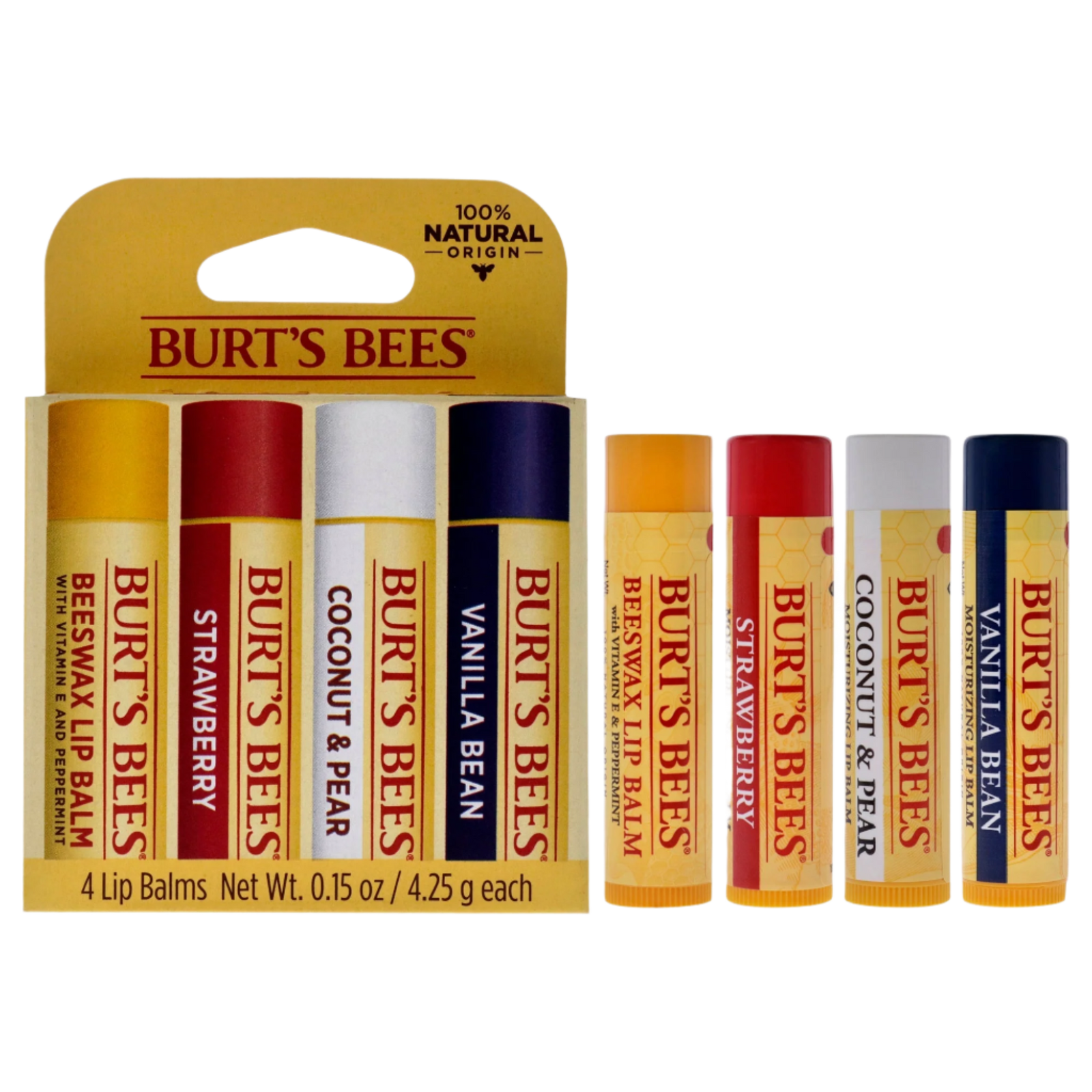 Best Of Burts Moisturizing Lip Balm Set