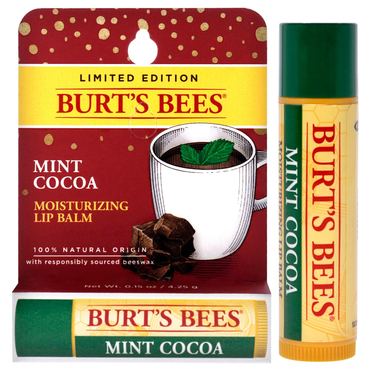 Mint Cocoa Moisturizing Lip Balm Blister - by Burts Bees for - 0.15 oz