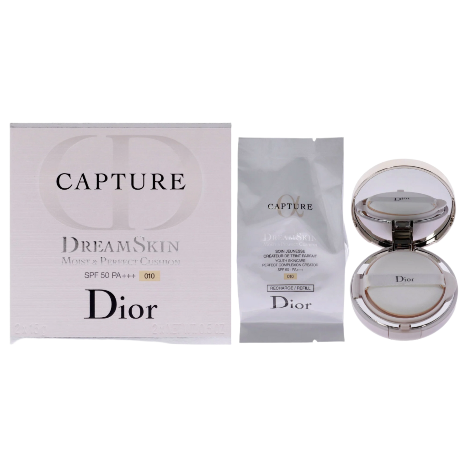 Capture Dreamskin Moist and Perfect Cushion SPF 50 PA Plus Foundation