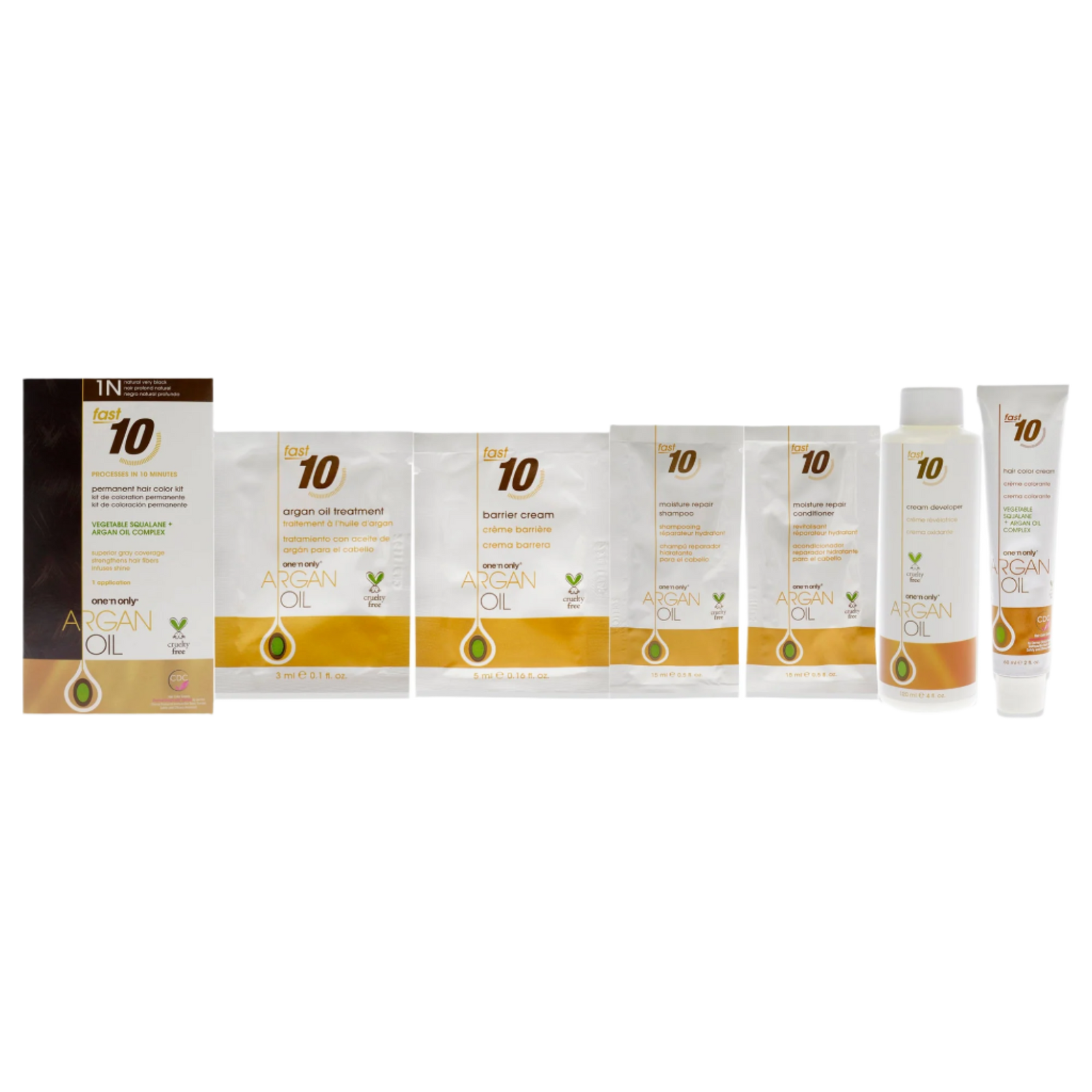 Argan Oil Fast 10 Permanent Hair Color Kit
