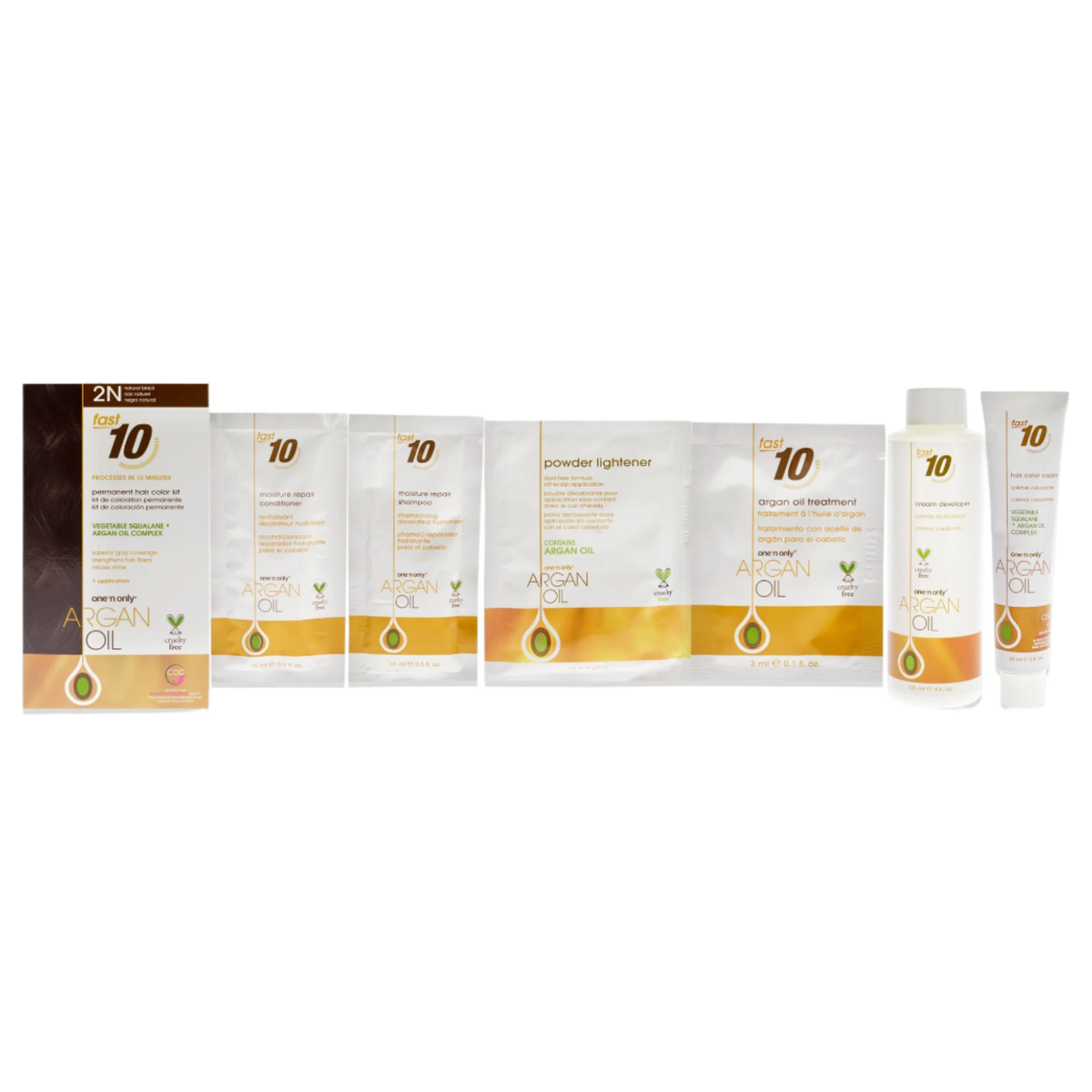 Argan Oil Fast 10 Permanent Hair Color Kit