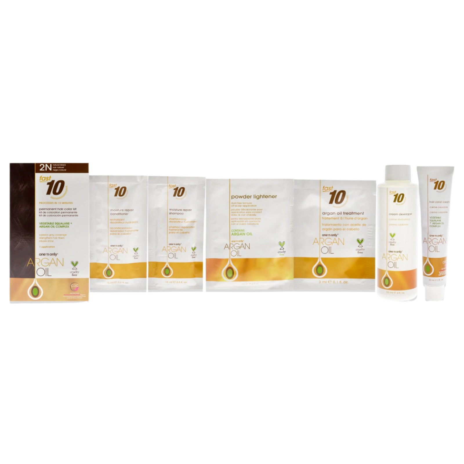 Argan Oil Fast 10 Permanent Hair Color Kit