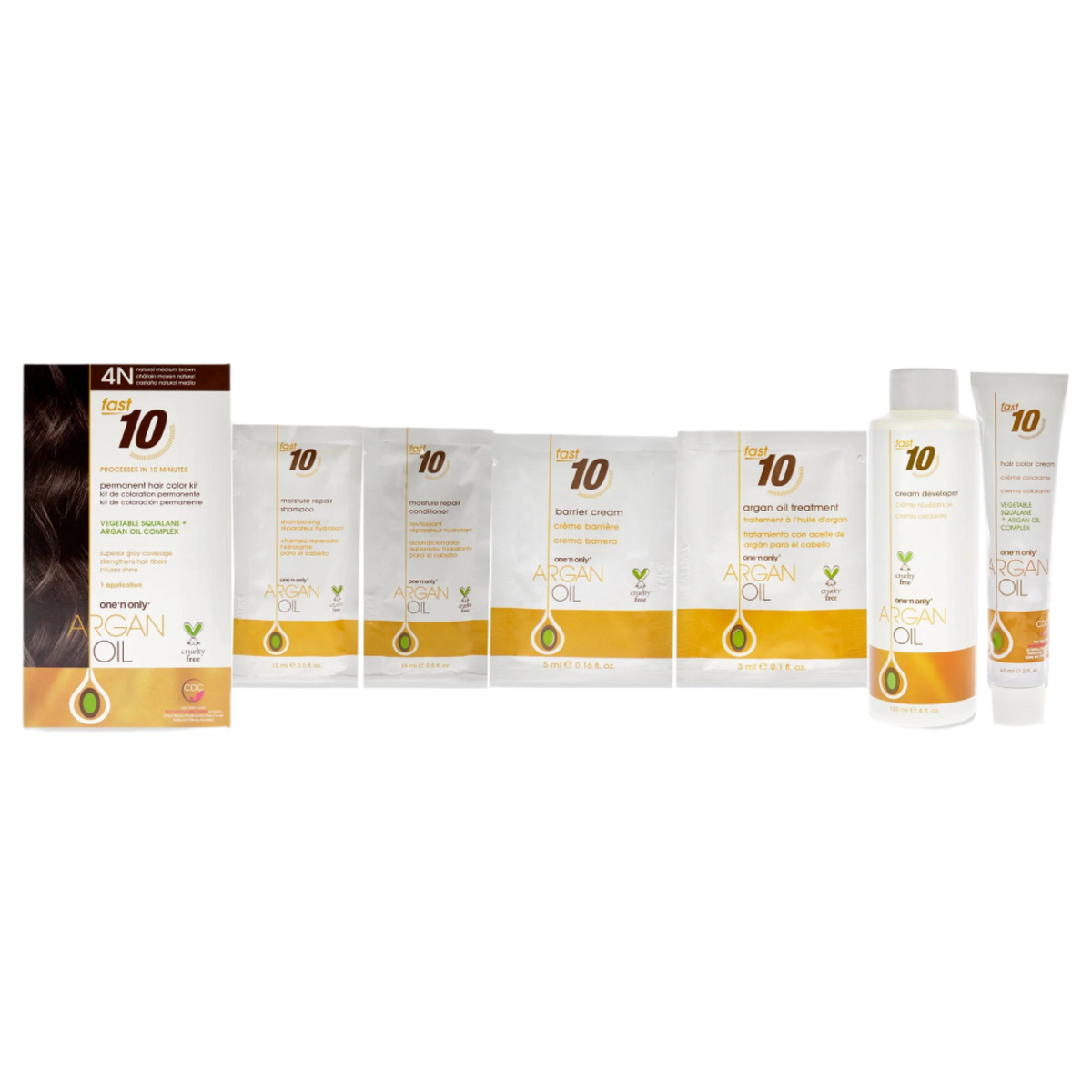 Argan Oil Fast 10 Permanent Hair Color Kit
