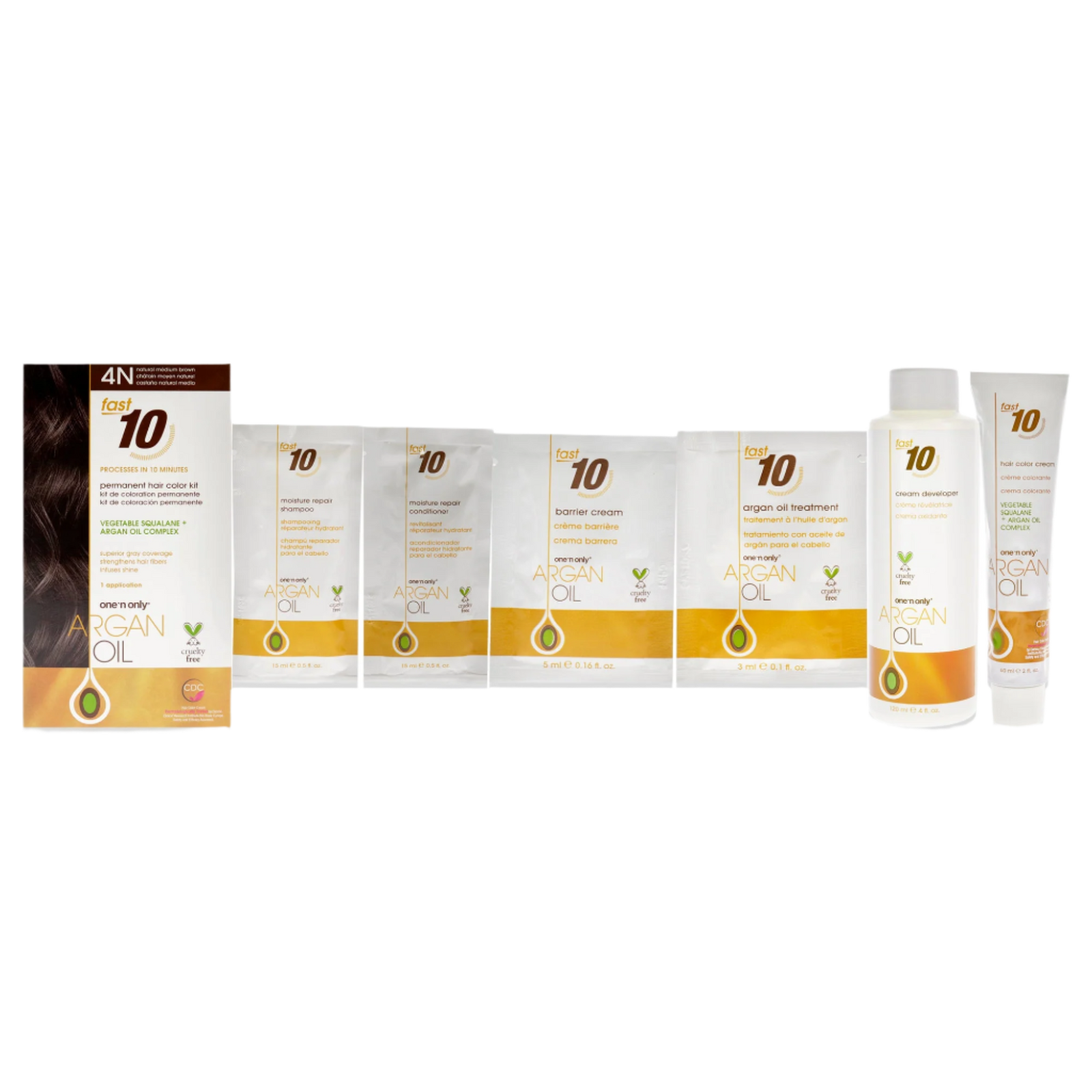 Argan Oil Fast 10 Permanent Hair Color Kit