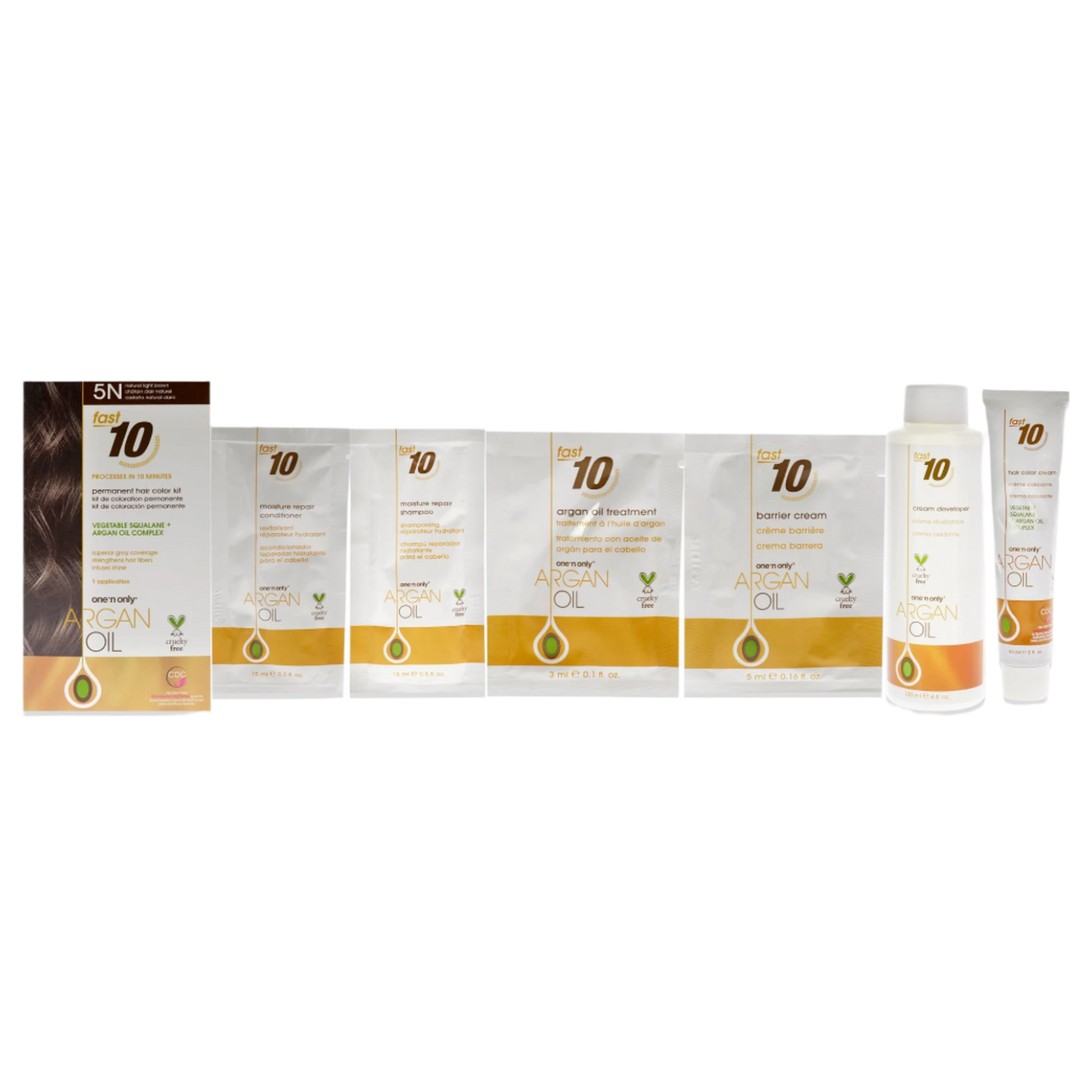 Argan Oil Fast 10 Permanent Hair Color Kit