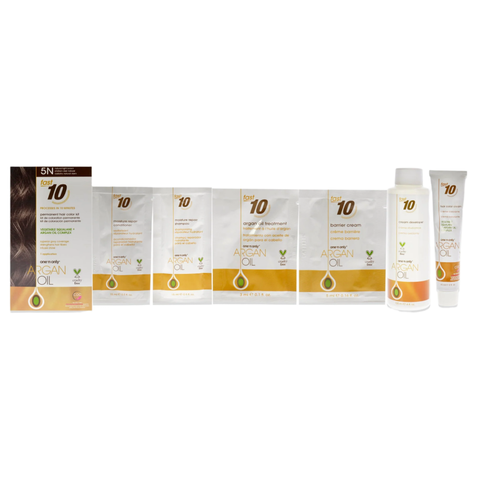 Argan Oil Fast 10 Permanent Hair Color Kit