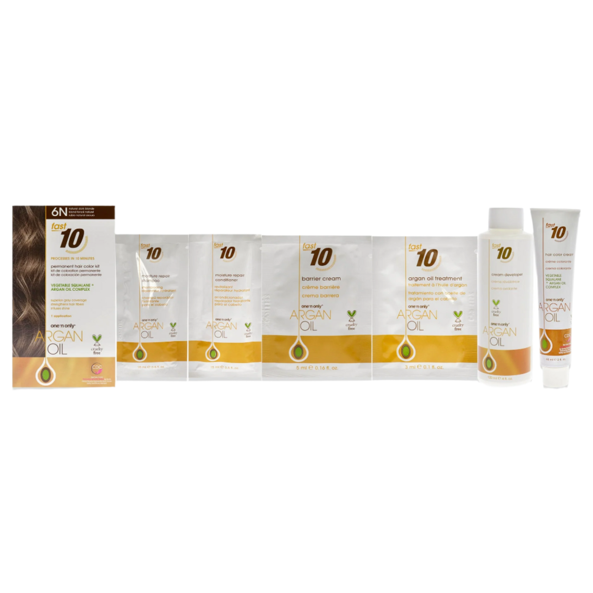 Argan Oil Fast 10 Permanent Hair Color Kit