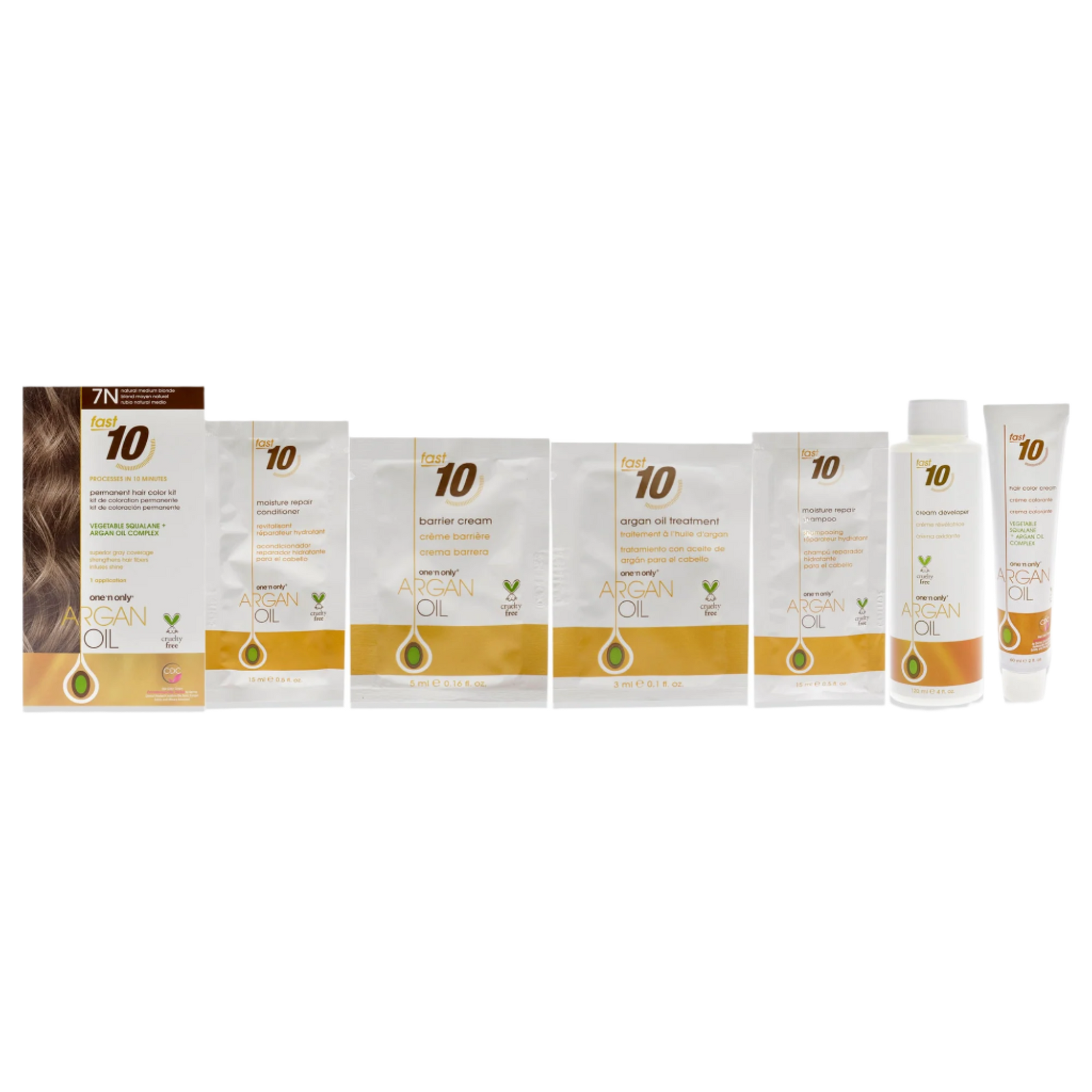 Argan Oil Fast 10 Permanent Hair Color Kit