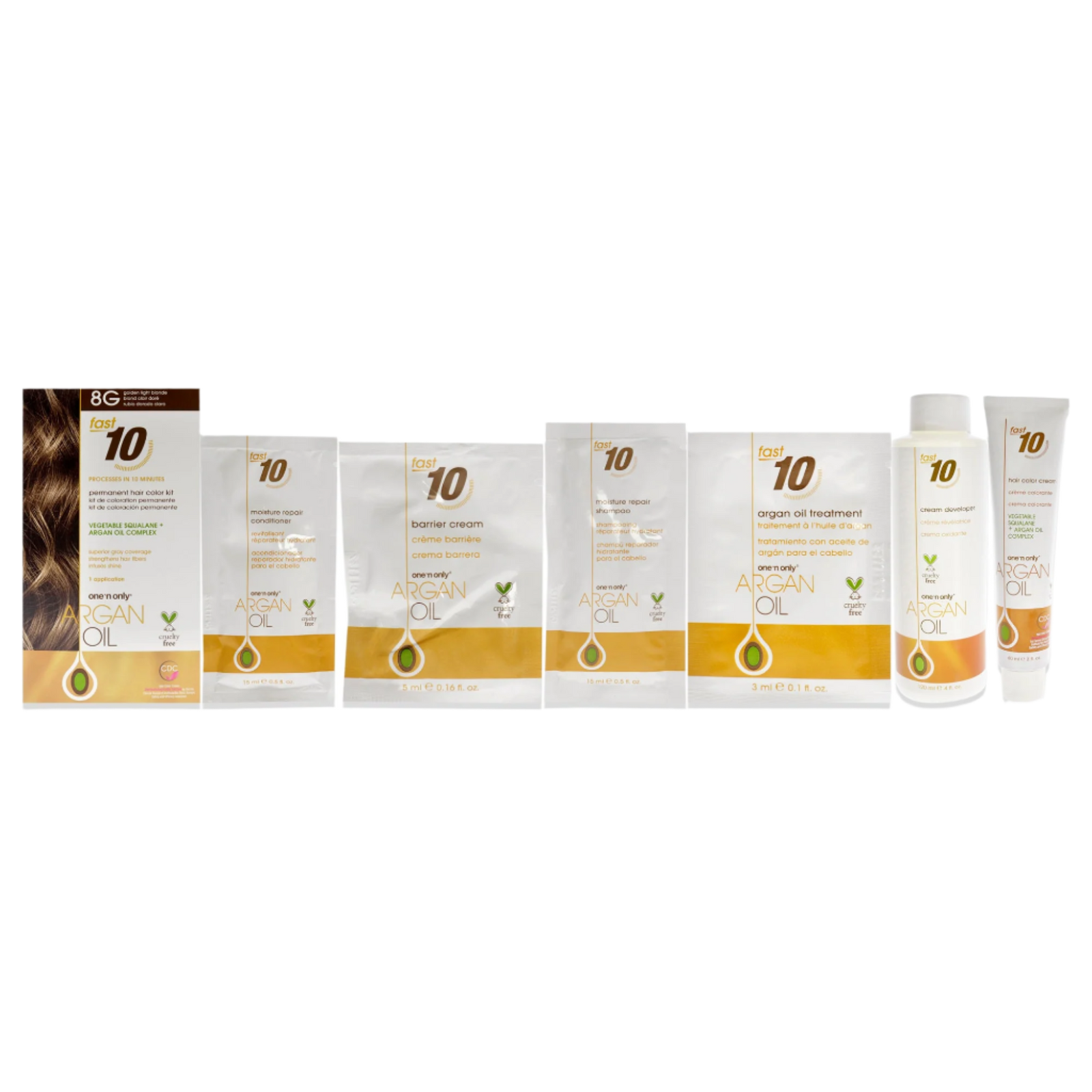 Argan Oil Fast 10 Permanent Hair Color Kit