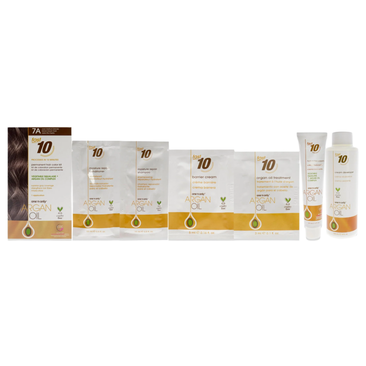 Argan Oil Fast 10 Permanent Hair Color Kit