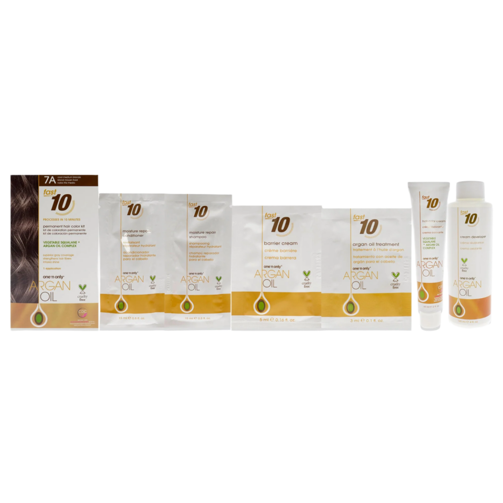 Argan Oil Fast 10 Permanent Hair Color Kit