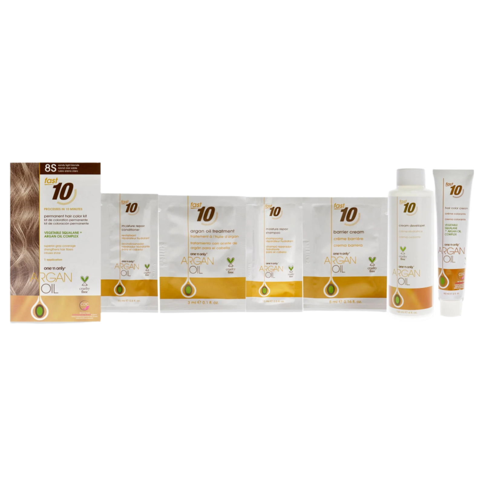 Argan Oil Fast 10 Permanent Hair Color Kit