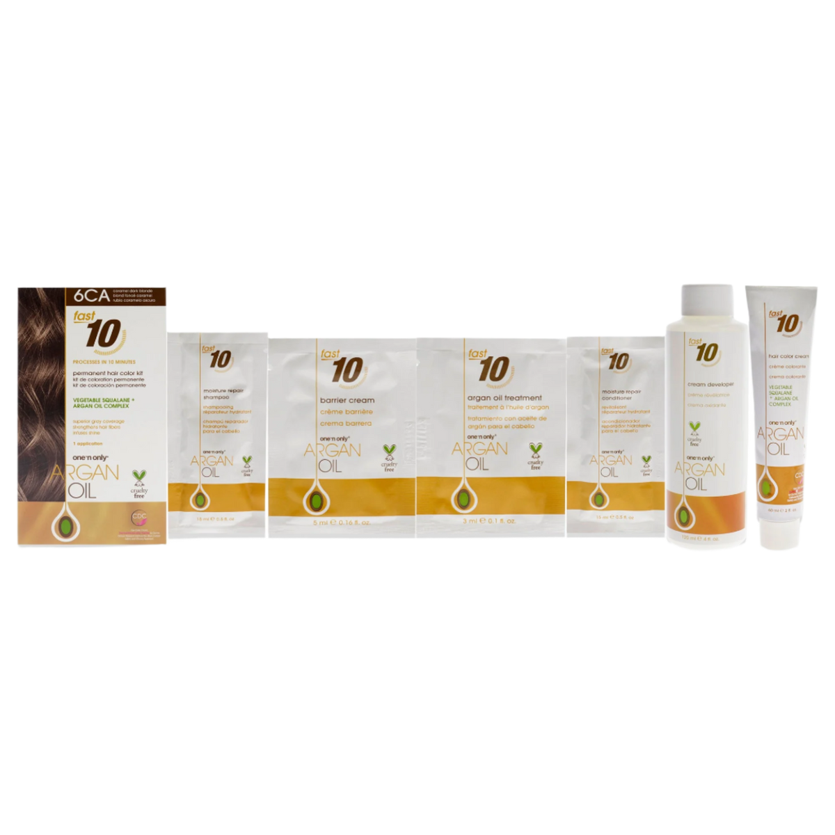 Argan Oil Fast 10 Permanent Hair Color Kit