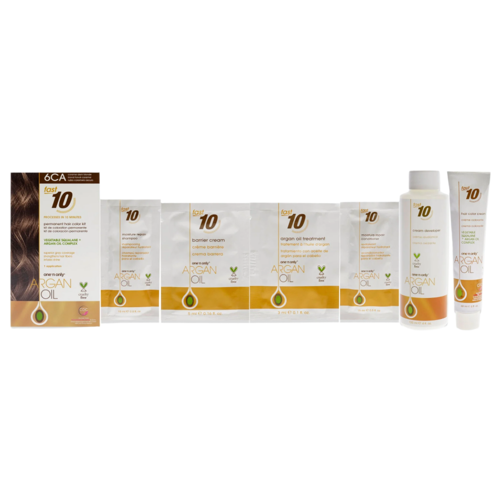 Argan Oil Fast 10 Permanent Hair Color Kit