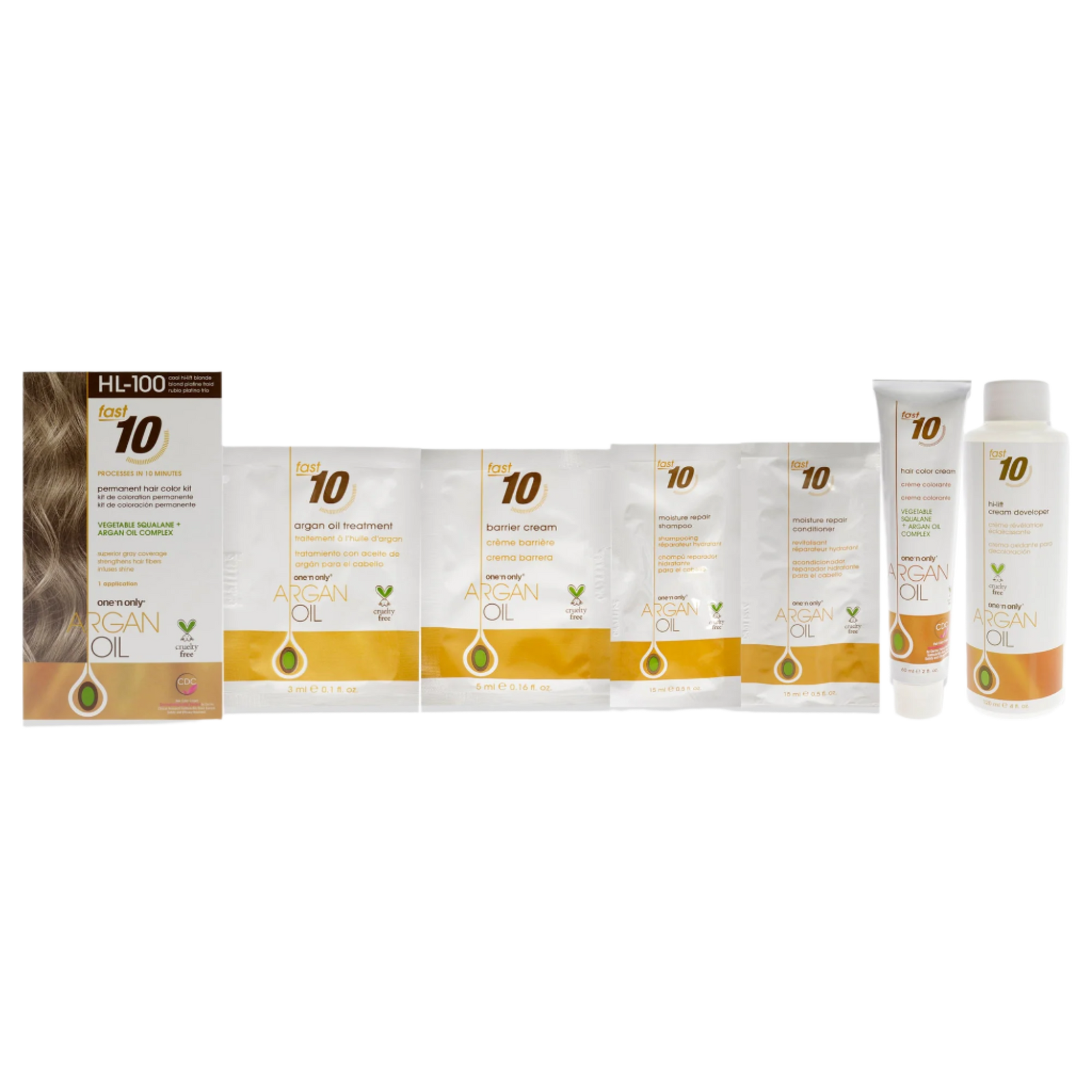 Argan Oil Fast 10 Permanent Hair Color Kit