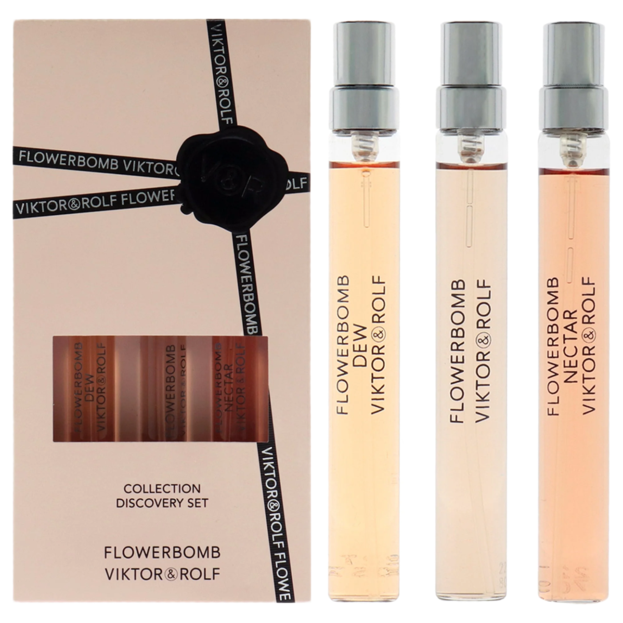 Flowerbomb Travel Set - 3 x 0.25 Dew, Intense, Nectar EDP Spray