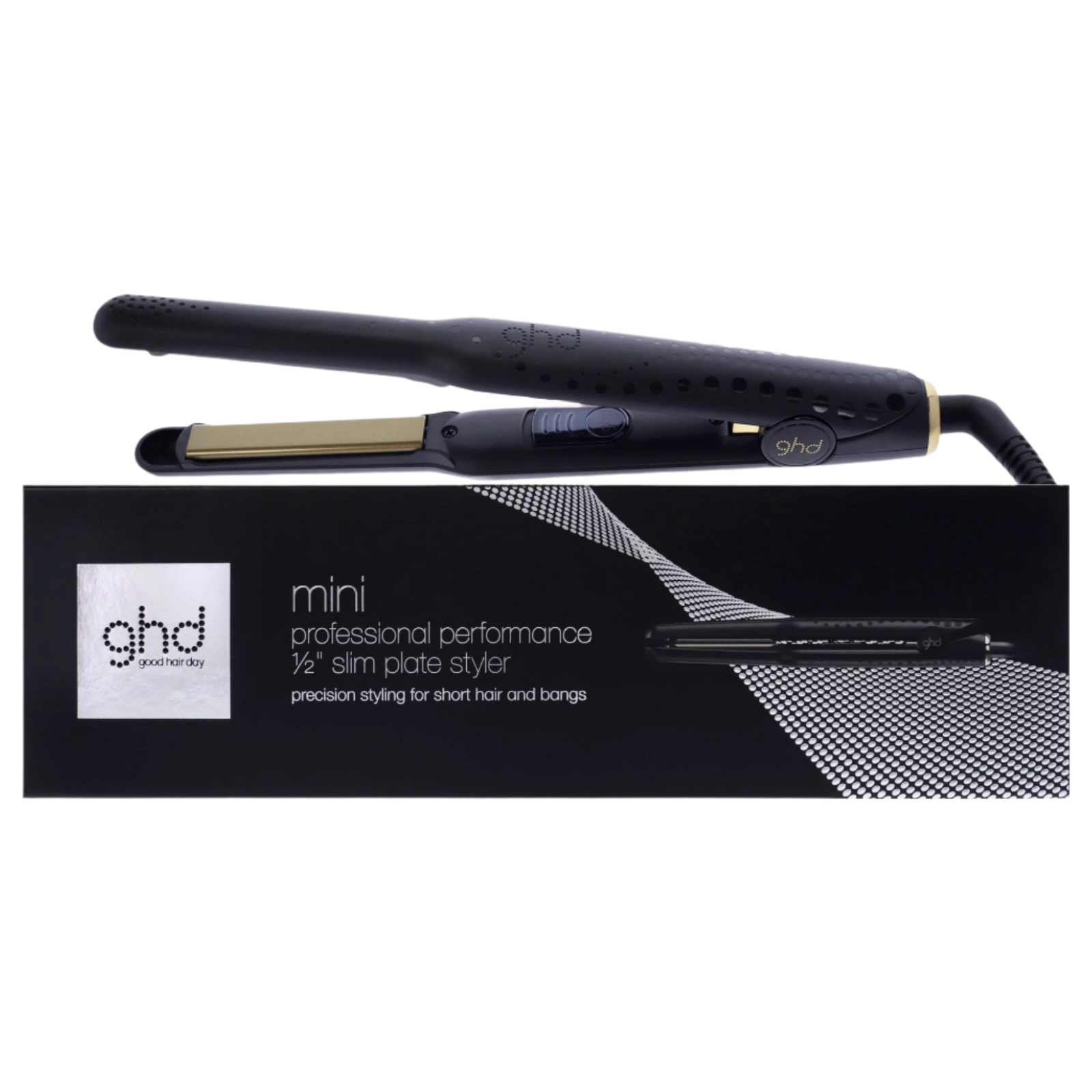 Gold Professional Styler Flat Iron - Black
