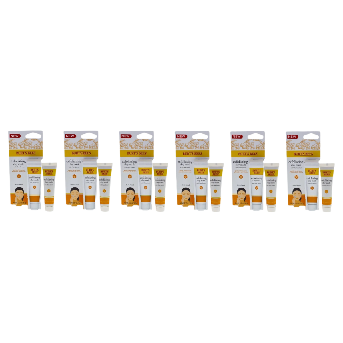 Exfoliating Clay Mask - Pack of 6