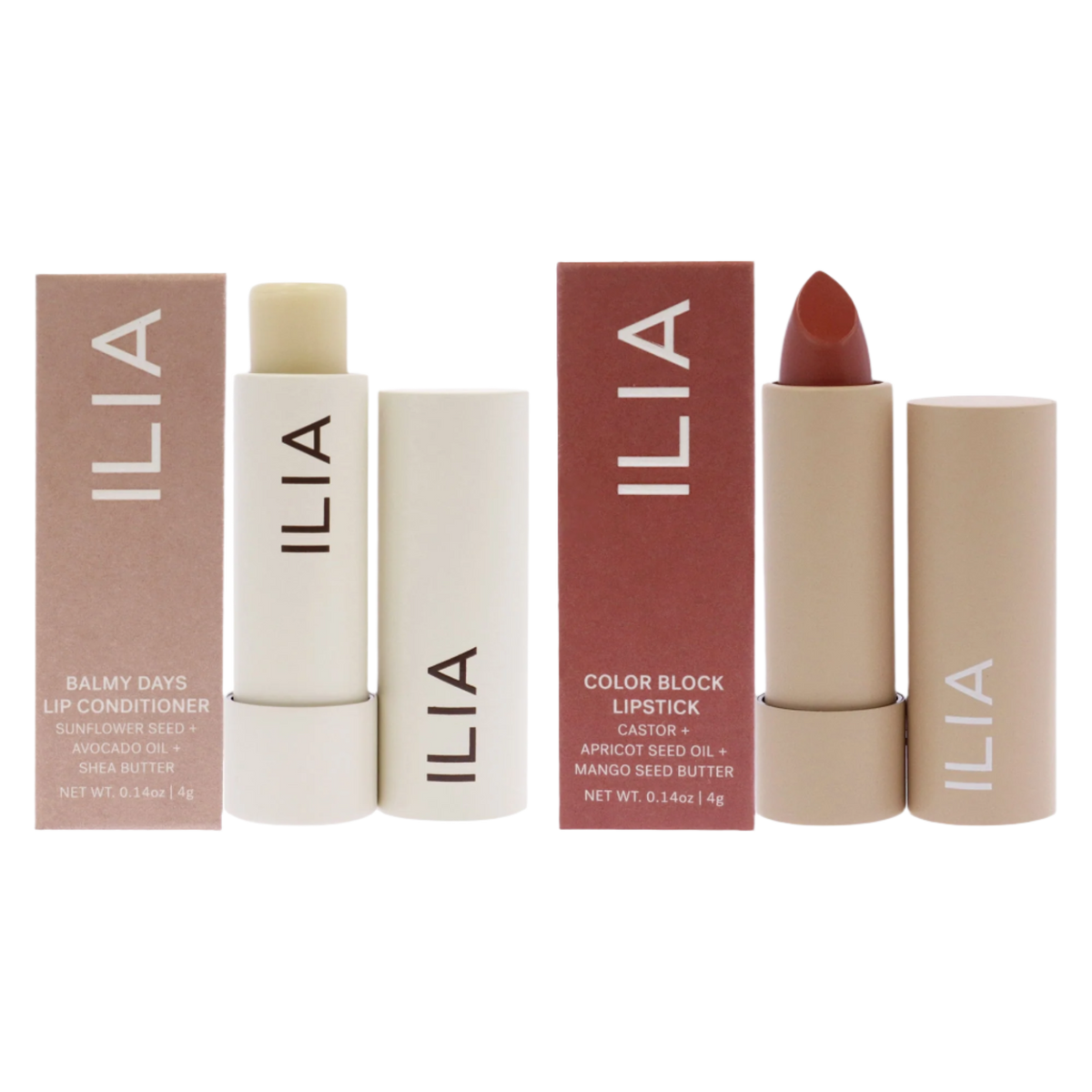 Lip Conditioner - Balmy Days and Color Block High Impact Lipstick - Amberlight Kit
