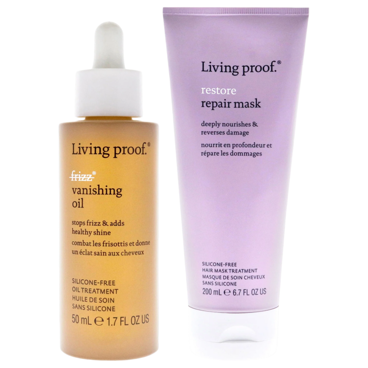 No Frizz Vanishing Oil and Restore Repair Mask Kit