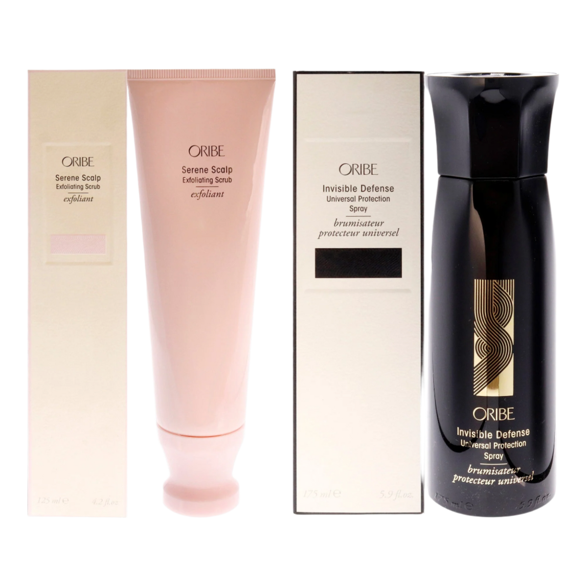 Serene Scalp Exfoliating Scrub and Invisible Defense Universal Protection Spray Kit